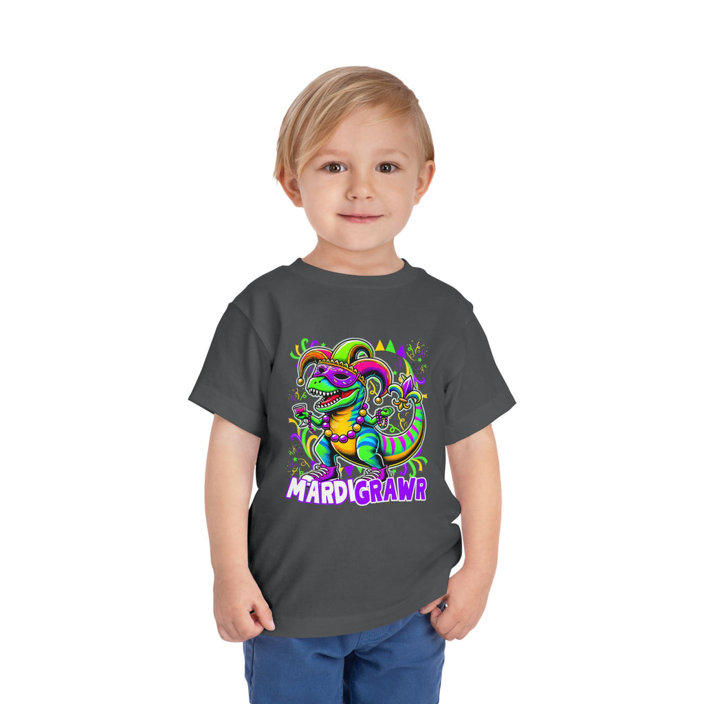 Dino Mardi Gras Toddler Tee