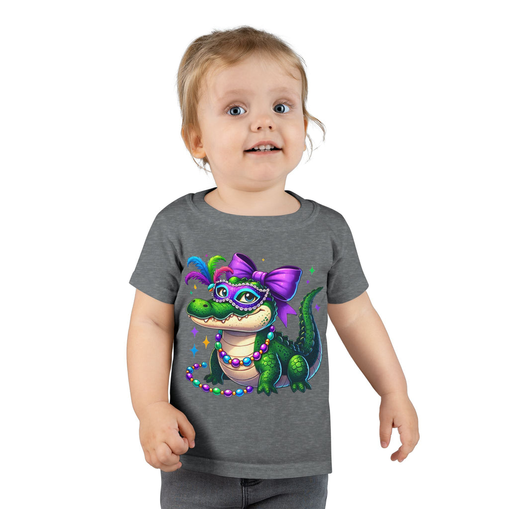 Toddler Alligator Mardi Gras T-Shirt