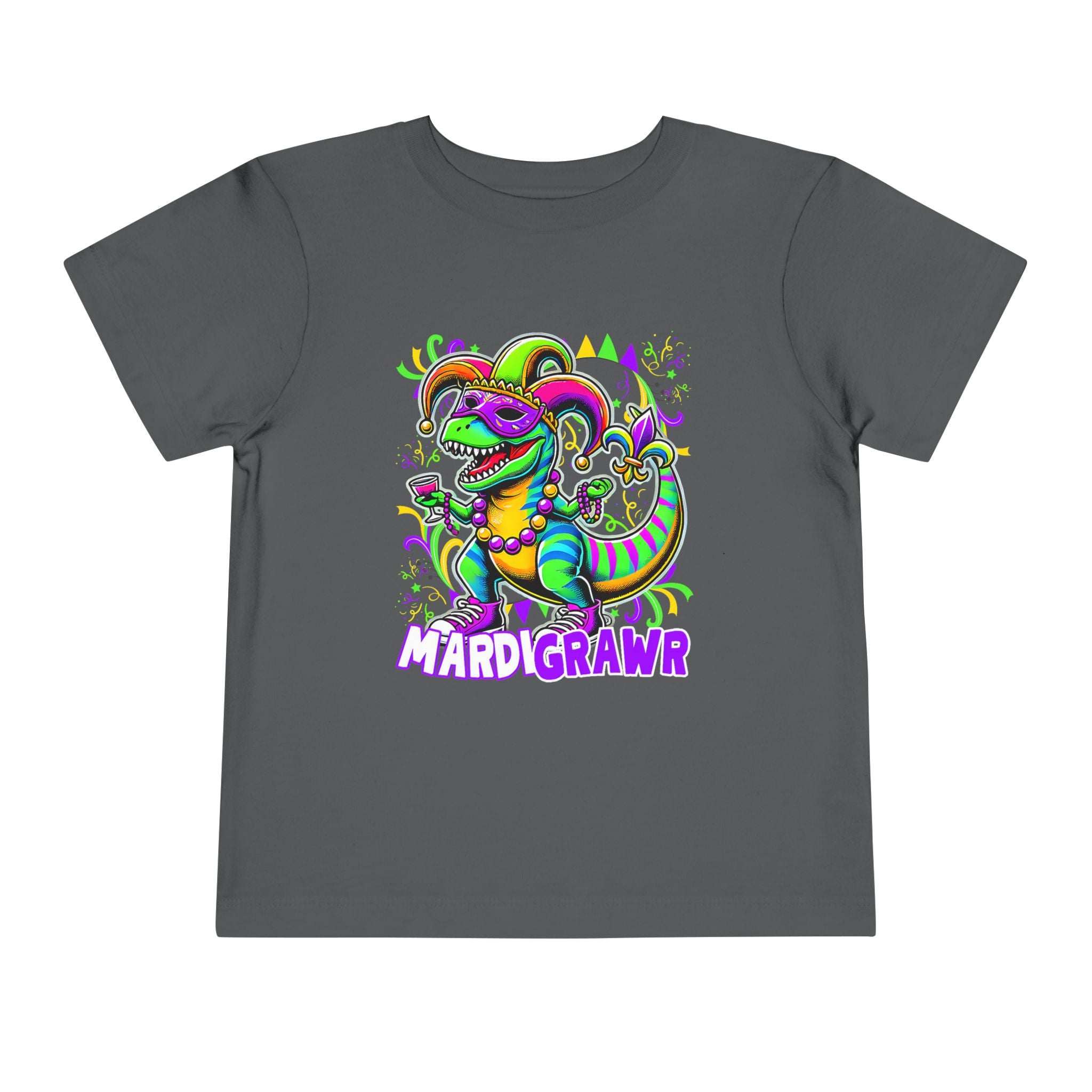 Dino Mardi Gras Toddler Tee