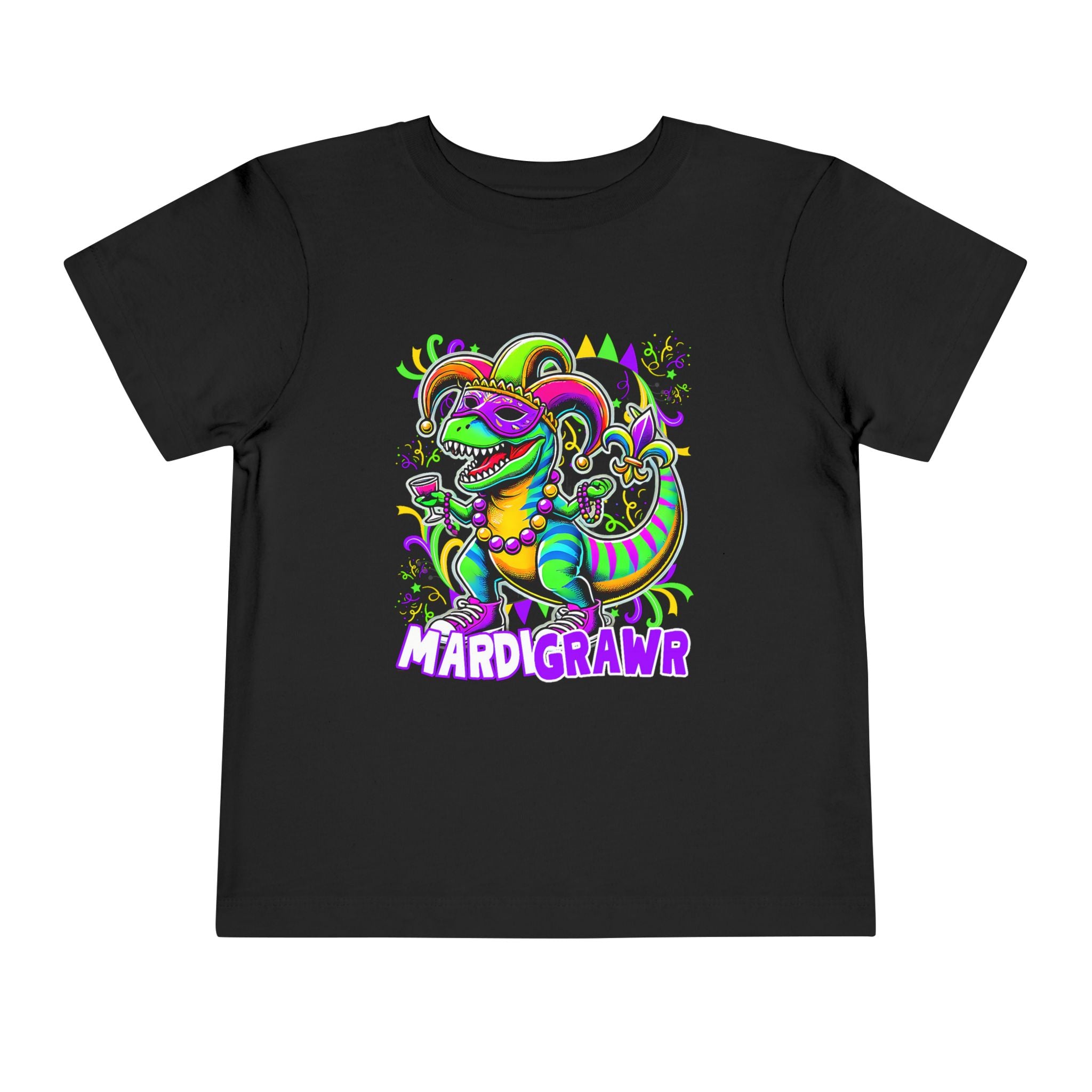 Dino Mardi Gras Toddler Tee