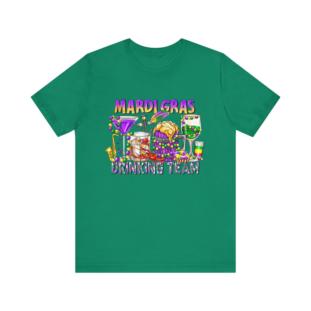 Mardi Gras Drinking Team Tee