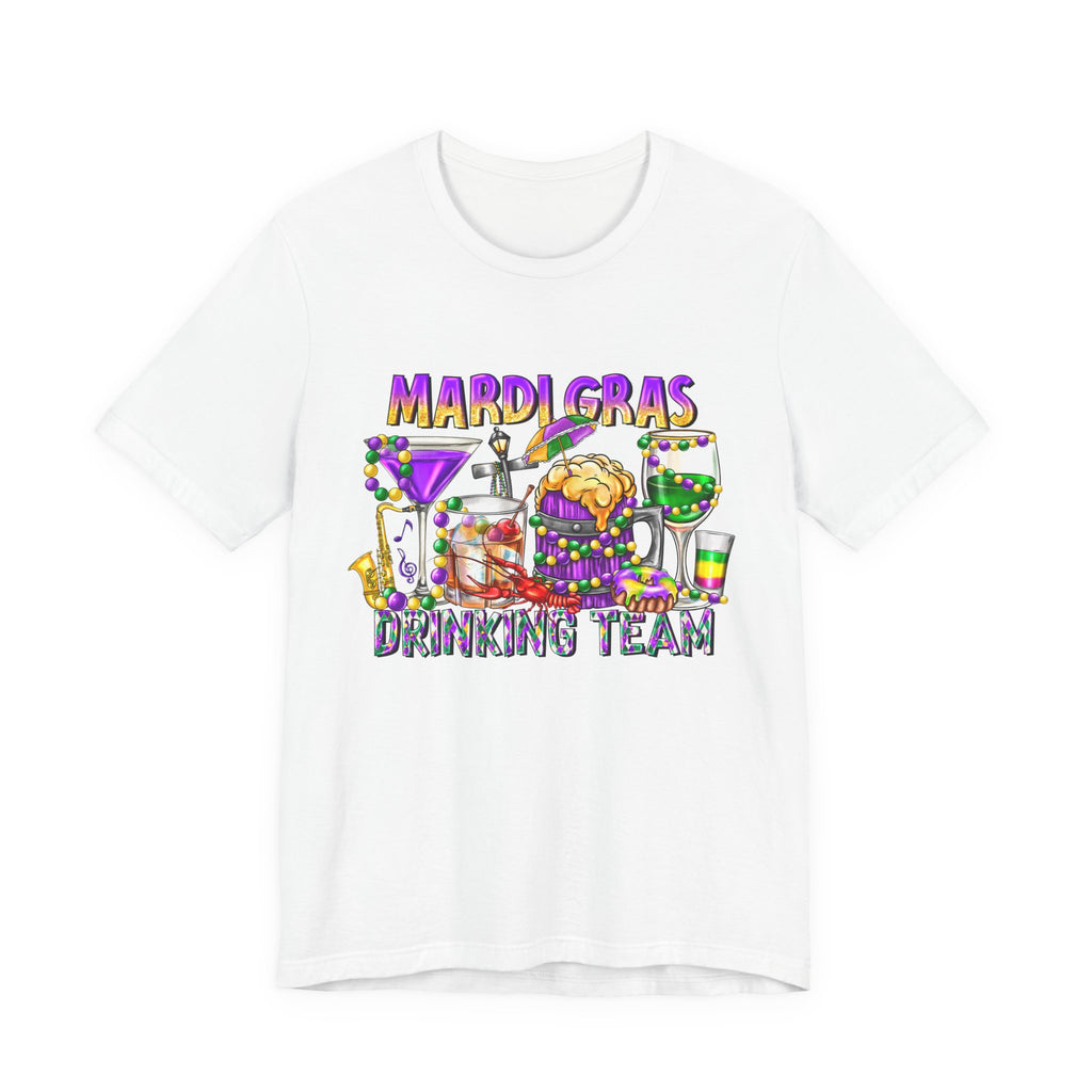 Mardi Gras Drinking Team Tee