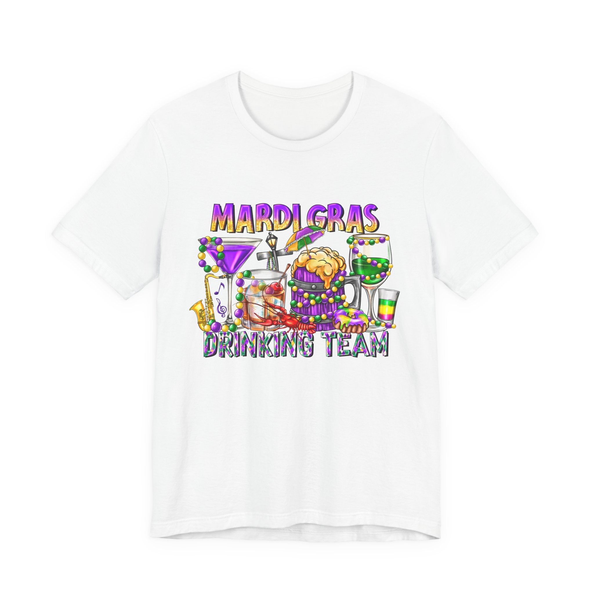 Mardi Gras Drinking Team Tee