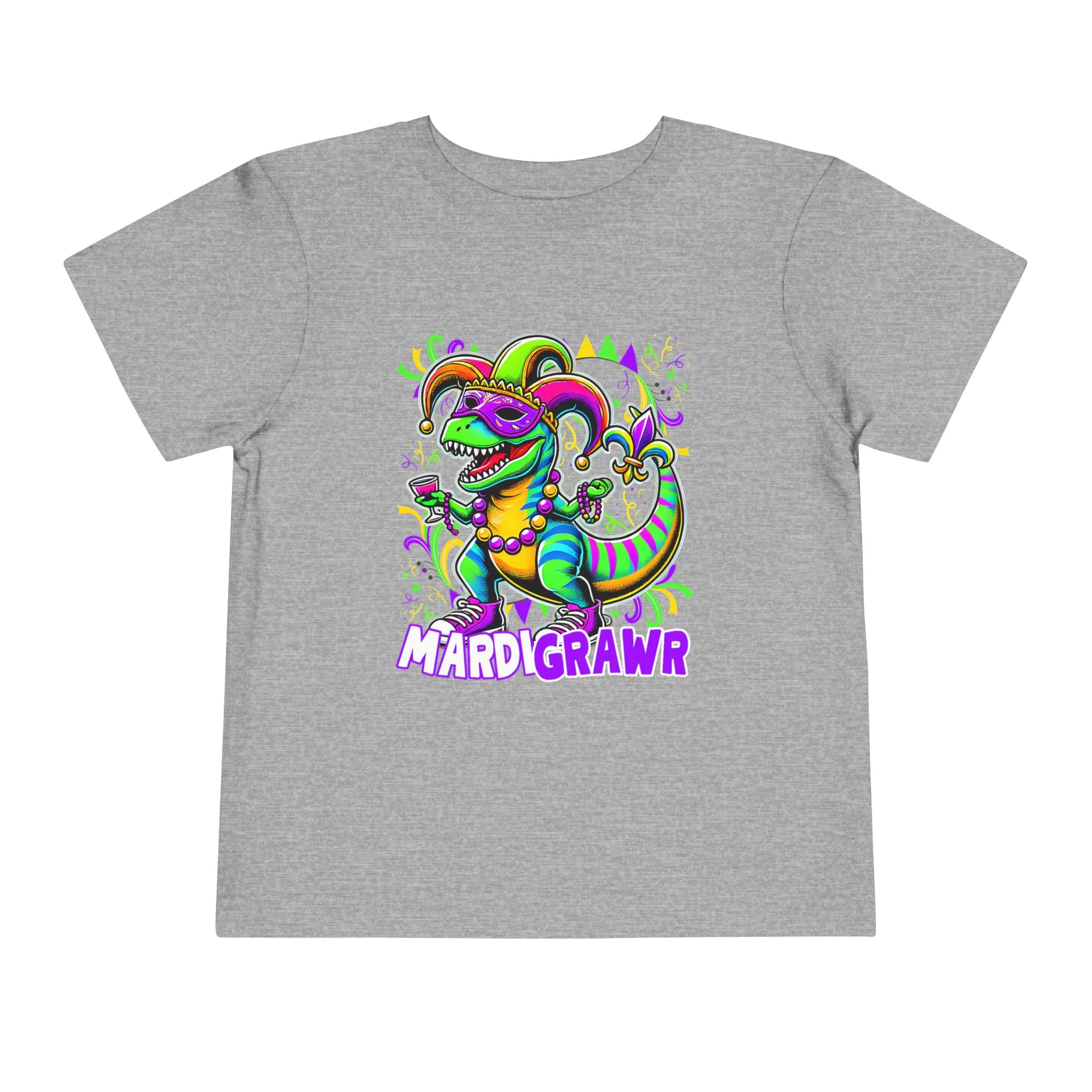Dino Mardi Gras Toddler Tee