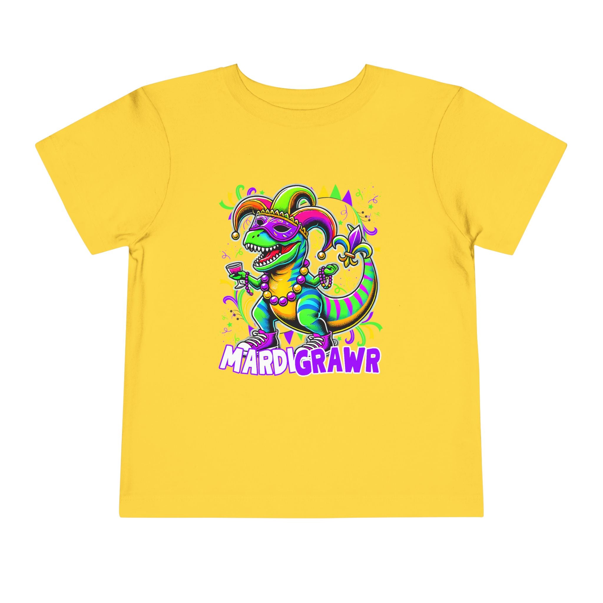Dino Mardi Gras Toddler Tee