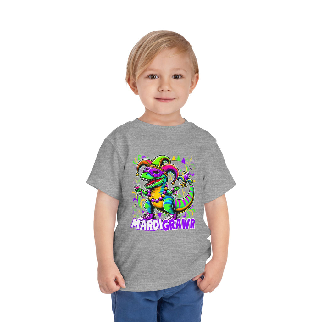 Dino Mardi Gras Toddler Tee
