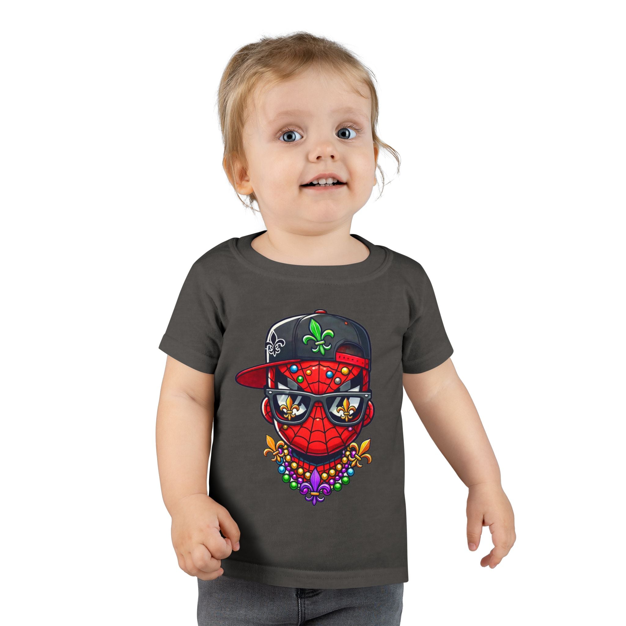 Toddler T-shirt Spiderman Mardi Gras Shirt