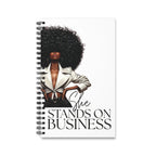 Empowerment Spiral Journal - She Stands on Business, Motivational Notebook, Gift for Boss Babes, Inspirational Stationery, Black Women [...]