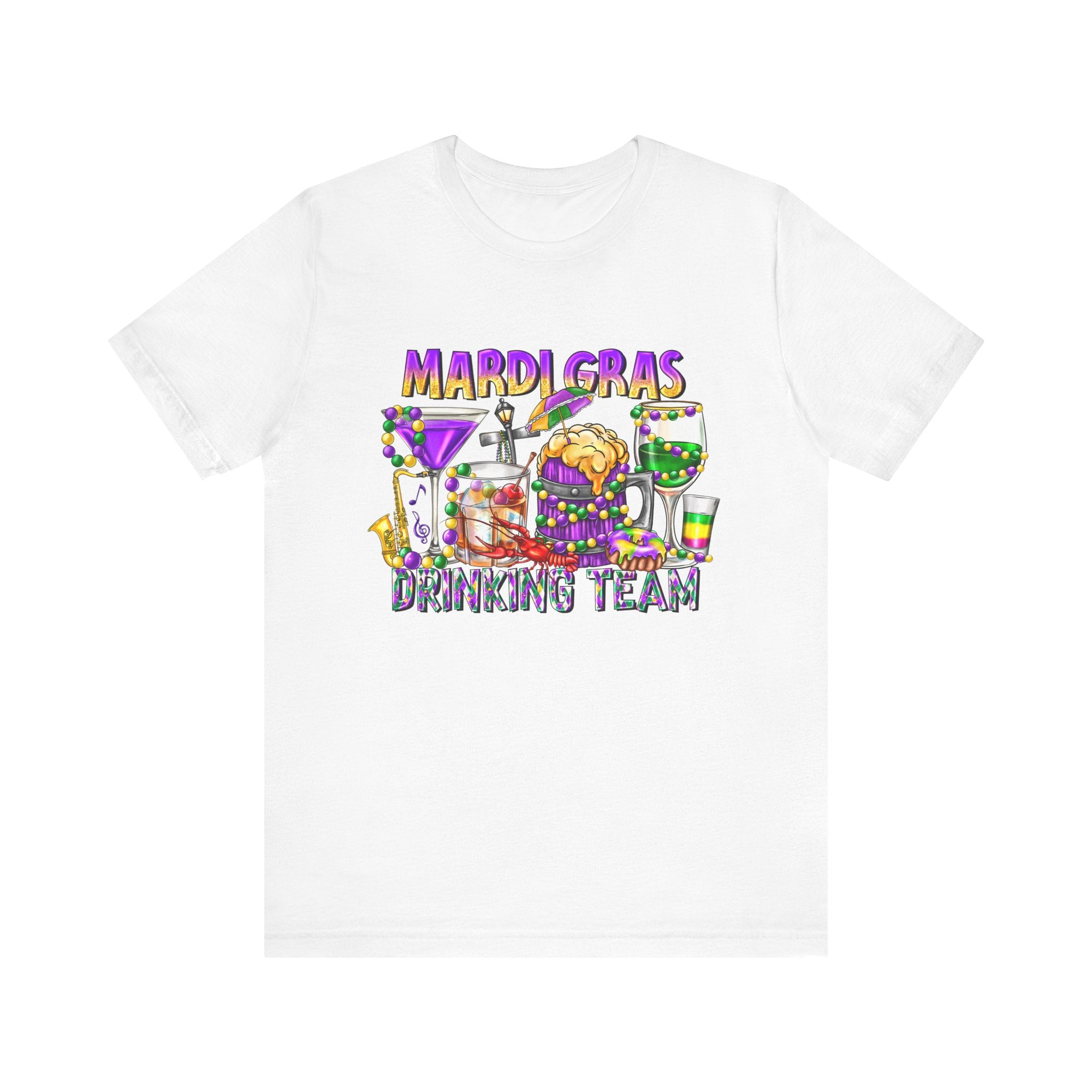 Mardi Gras Drinking Team Tee