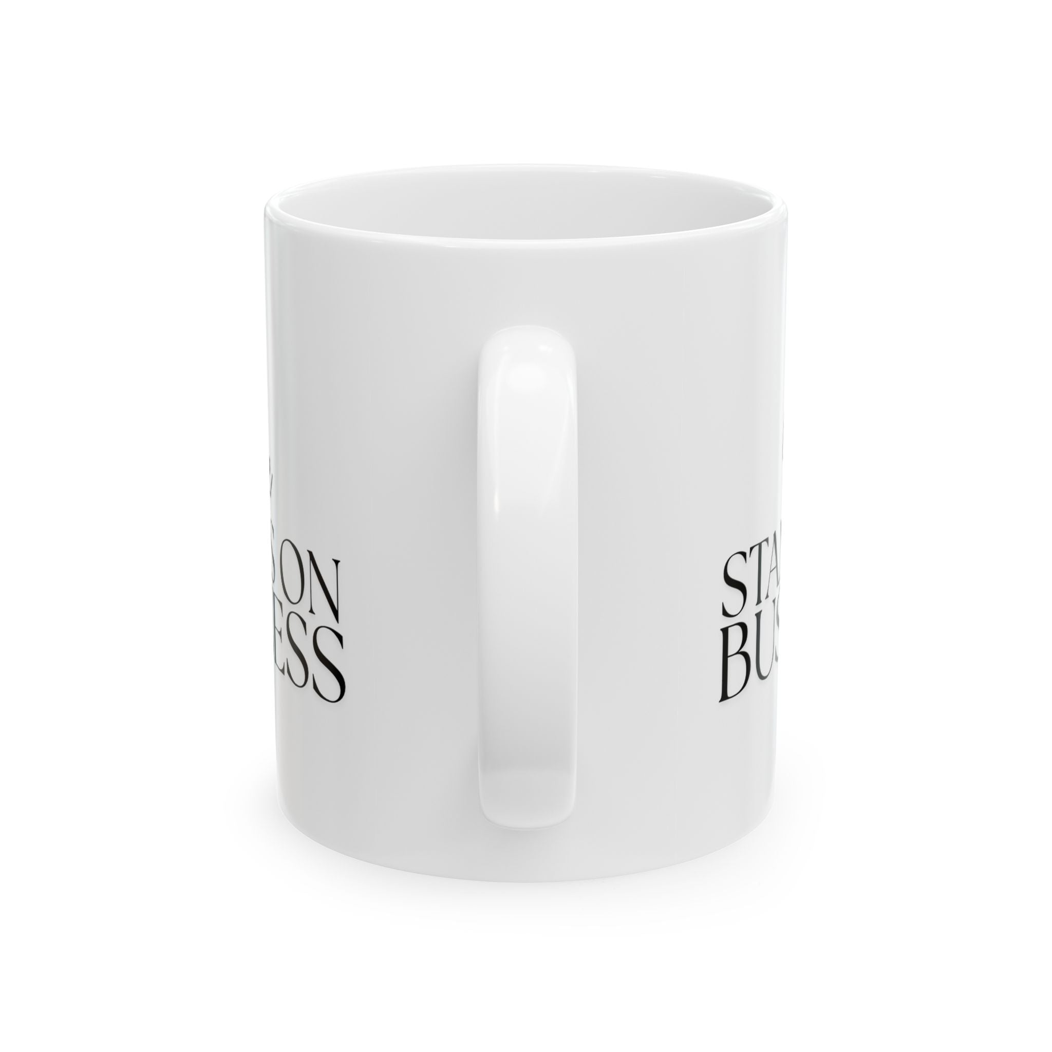 Business Woman Ceramic Mug (11oz, 15oz) - She Stands on Business Mug