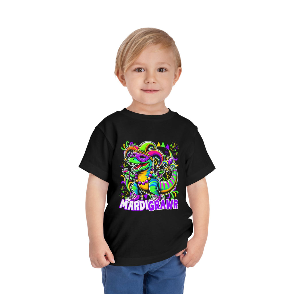 Dino Mardi Gras Toddler Tee
