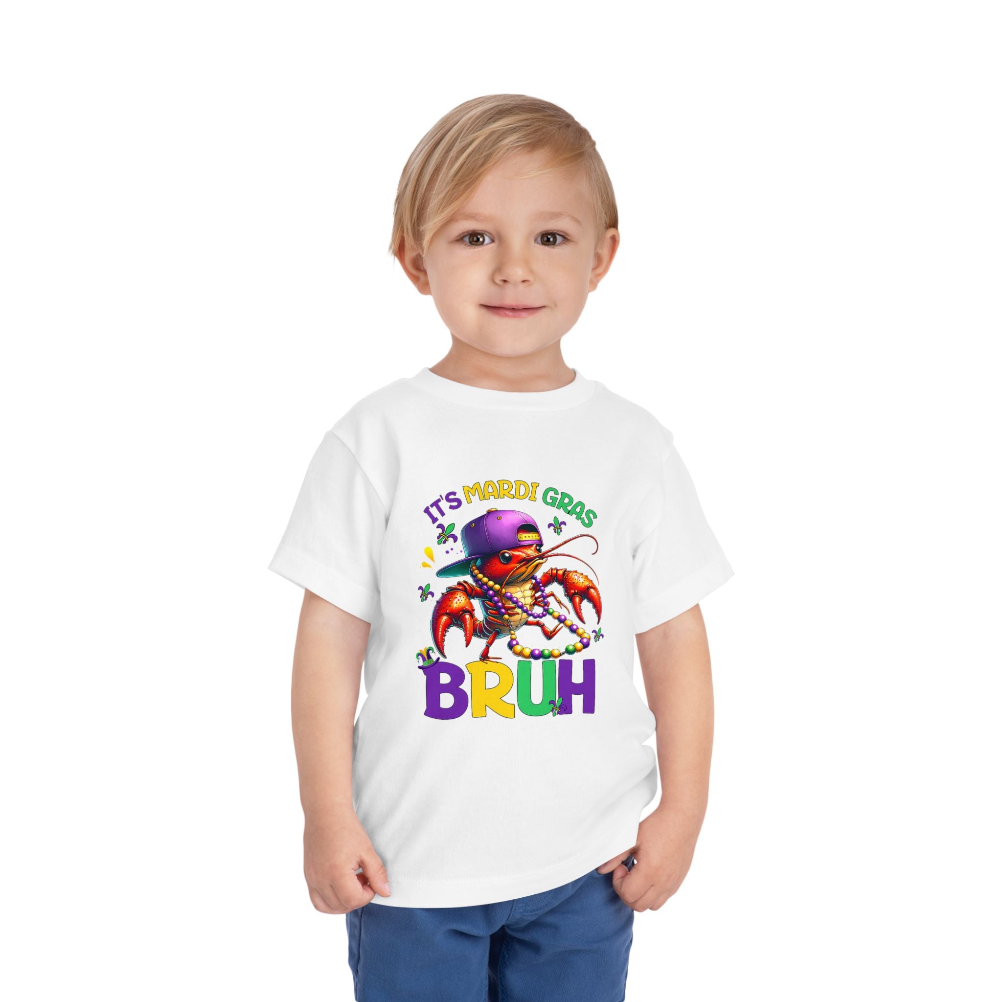 Toddler T-Shirt Crawdaddy Mardi Gras Shirt