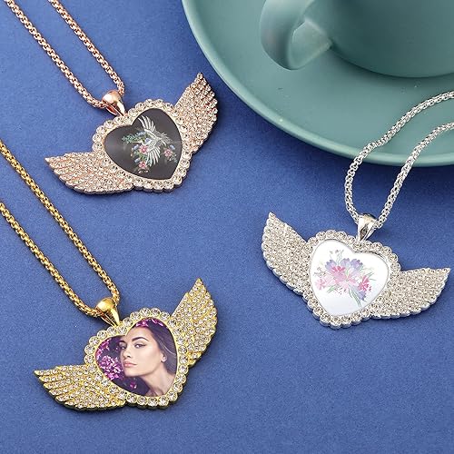 Small Heart Wing Necklace