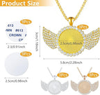 Small Circle Wing Necklace
