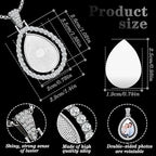 Tear Drop Double Sided Necklace