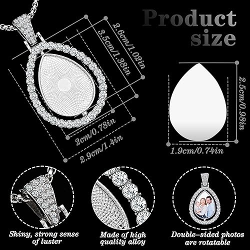 Tear Drop Double Sided Necklace