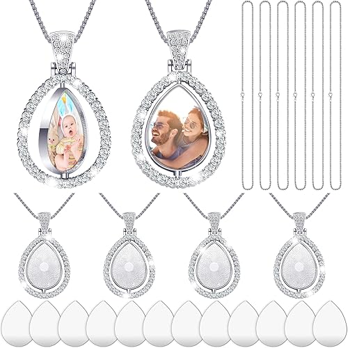 Tear Drop Double Sided Necklace